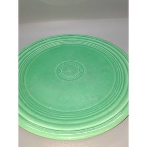 3 Vintage Fiestaware Green, Yellow & Orange 9 1/4” Plates